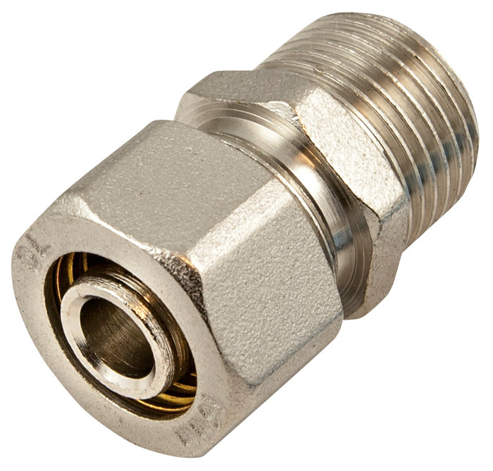 Nippel til PeX rør 1/2" x 16 mm